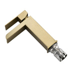 Brushed Gold Waterfall Bathroom Faucet Modern Bathroom Decor
