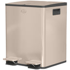 Dual Compartment Recycling Bin with Deodoriser Holders