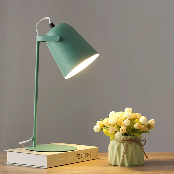 Nordic Macaron Iron Table Lamp Warm Ambient Lighting