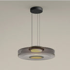 Bauhaus Style Layered Glass Pendant Lamp