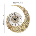 Modern 3D Metal Wall Clock with Silent Quartz Movement