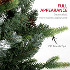 Set of 2 3ft Pre-Lit Tabletop Christmas Trees with LED Lights