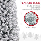 7 Foot Artificial Prelit Christmas Tree with Colourful LED Lights Berries and Pine Cones