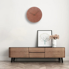 Nork Minimalist Wall Clock with Contemporary Wood Design