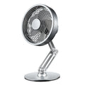 360-Degree Rotatable Foldable Metal Mini Desk Fan for Home Office Cooling
