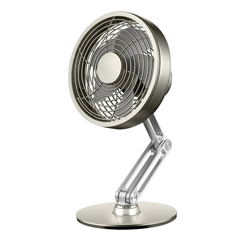 360-Degree Rotatable Foldable Metal Mini Desk Fan for Home Office Cooling