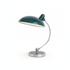 ScandiArc Table Lamp with Bauhaus-Inspired Curved Metal Design