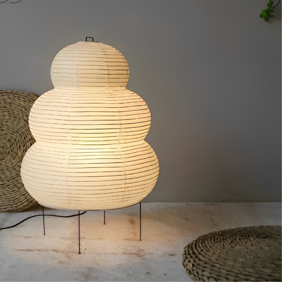 Zen Floor Lamp – Japanese Wabi-Sabi Style LED Lamp