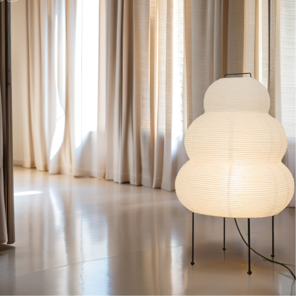 Zen Floor Lamp – Japanese Wabi-Sabi Style LED Lamp