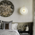 Alabaster Marble LED Wall Lamp Modern Interior Lighting