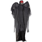 Grey Winged Grim Reaper Animatronic Halloween Decoration