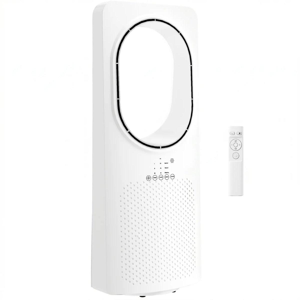 Bladeless Tower Fan with 45 Degree Oscillation and 15 Hour Timer White