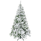 6ft Snow Flocked Artificial Christmas Tree with 750 Branches