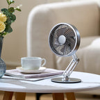 360-Degree Rotatable Foldable Metal Mini Desk Fan for Home Office Cooling