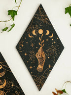 Black Moon Phases Wooden Wall Decor