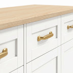 Sideboard Buffet Cabinet with Four Drawers and Adjustable Shelves
