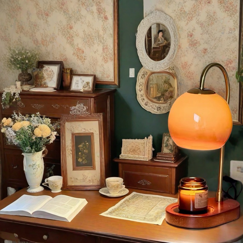 Adjustable Flameless Candle Warmer Table Lamp
