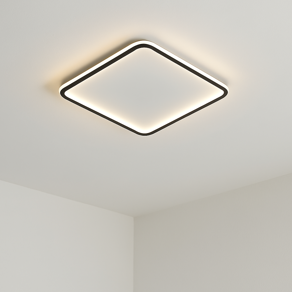Scandinavian Square Ceiling Light Contemporary Home Lighting