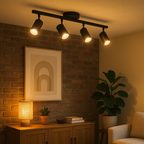 Modern 4-Head LED Ceiling Light Contemporary Home Lighting