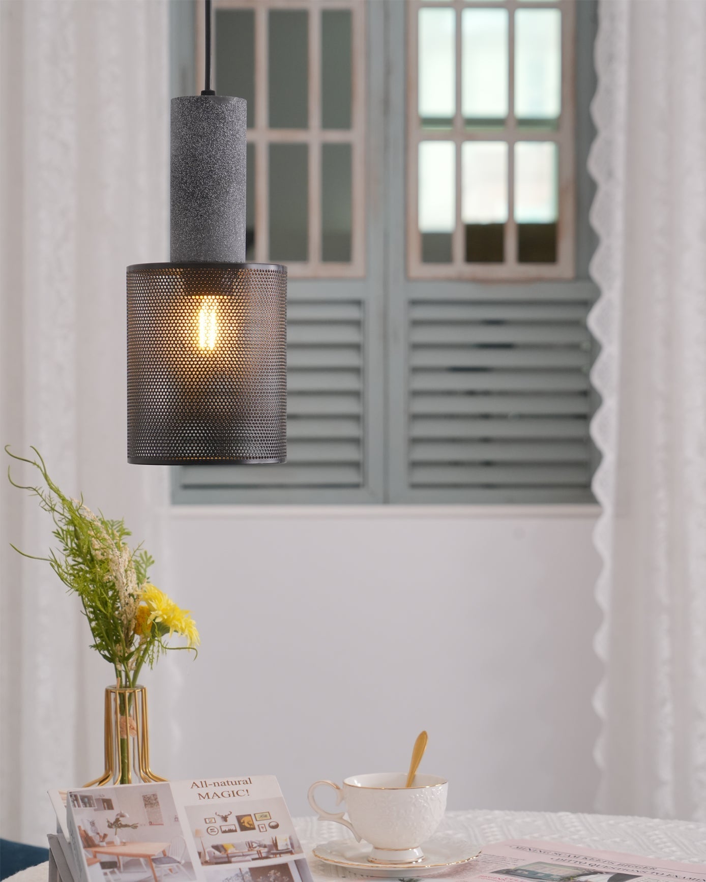Urban Concrete Industrial Pendant Light