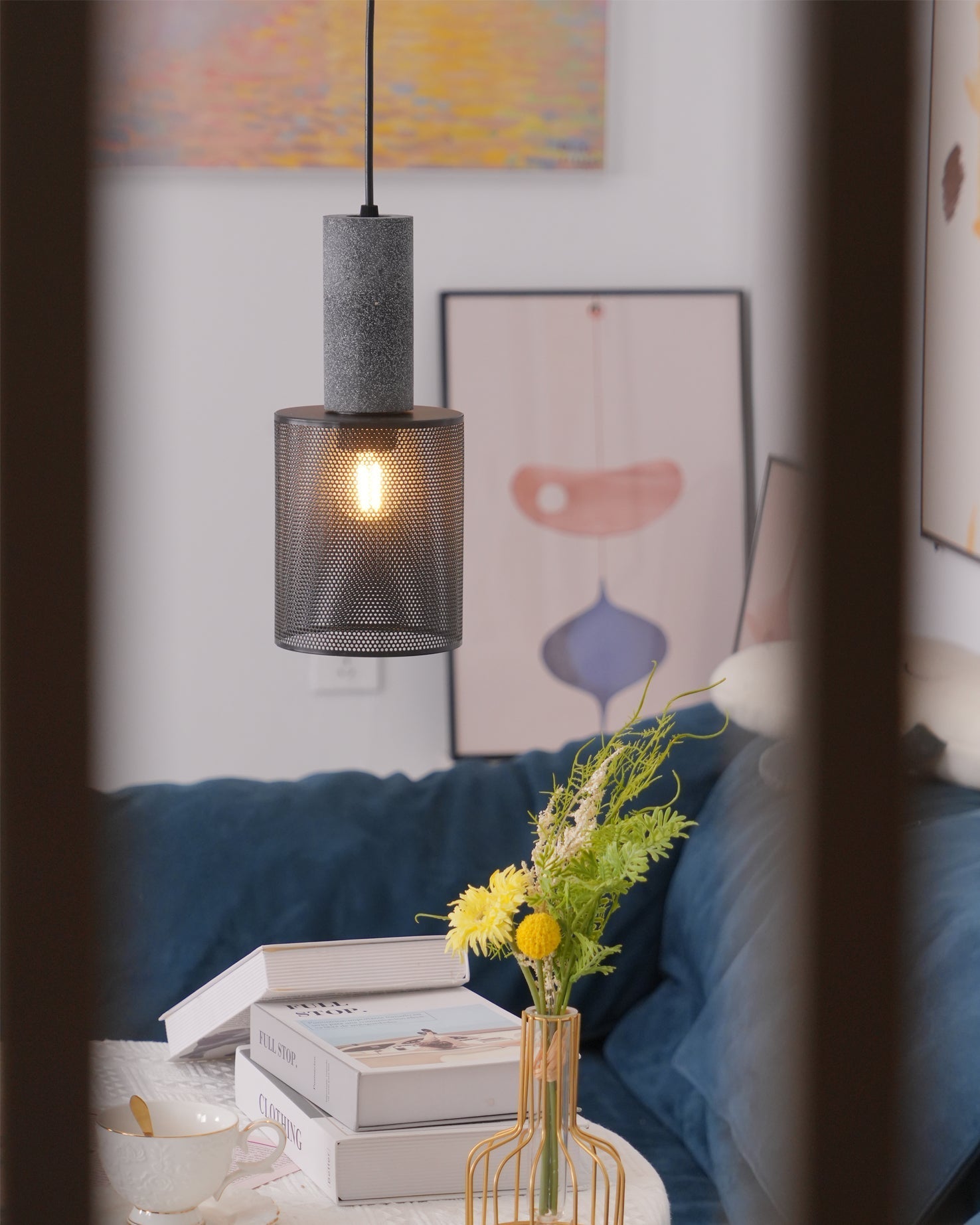 Urban Concrete Industrial Pendant Light
