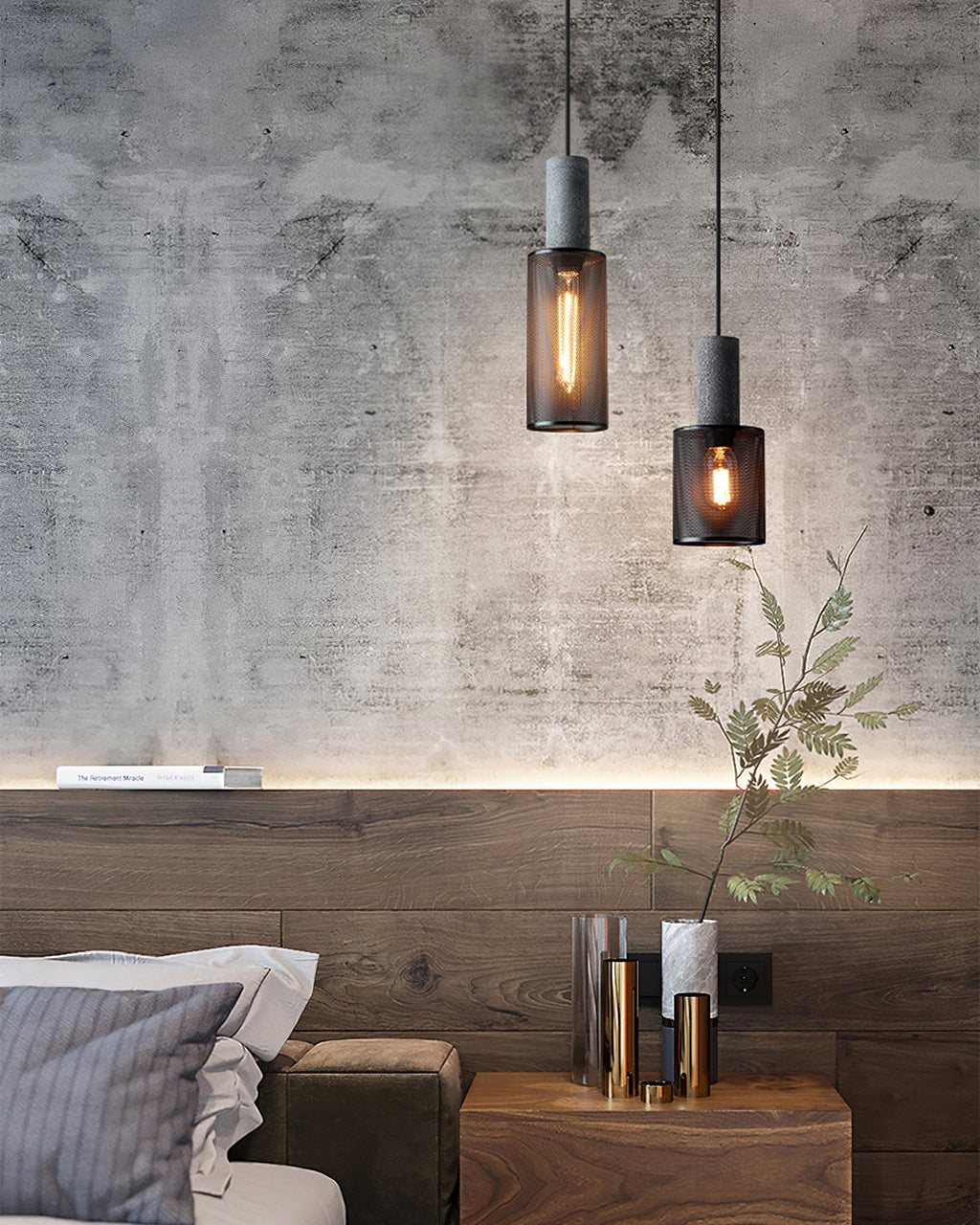 Urban Concrete Industrial Pendant Light