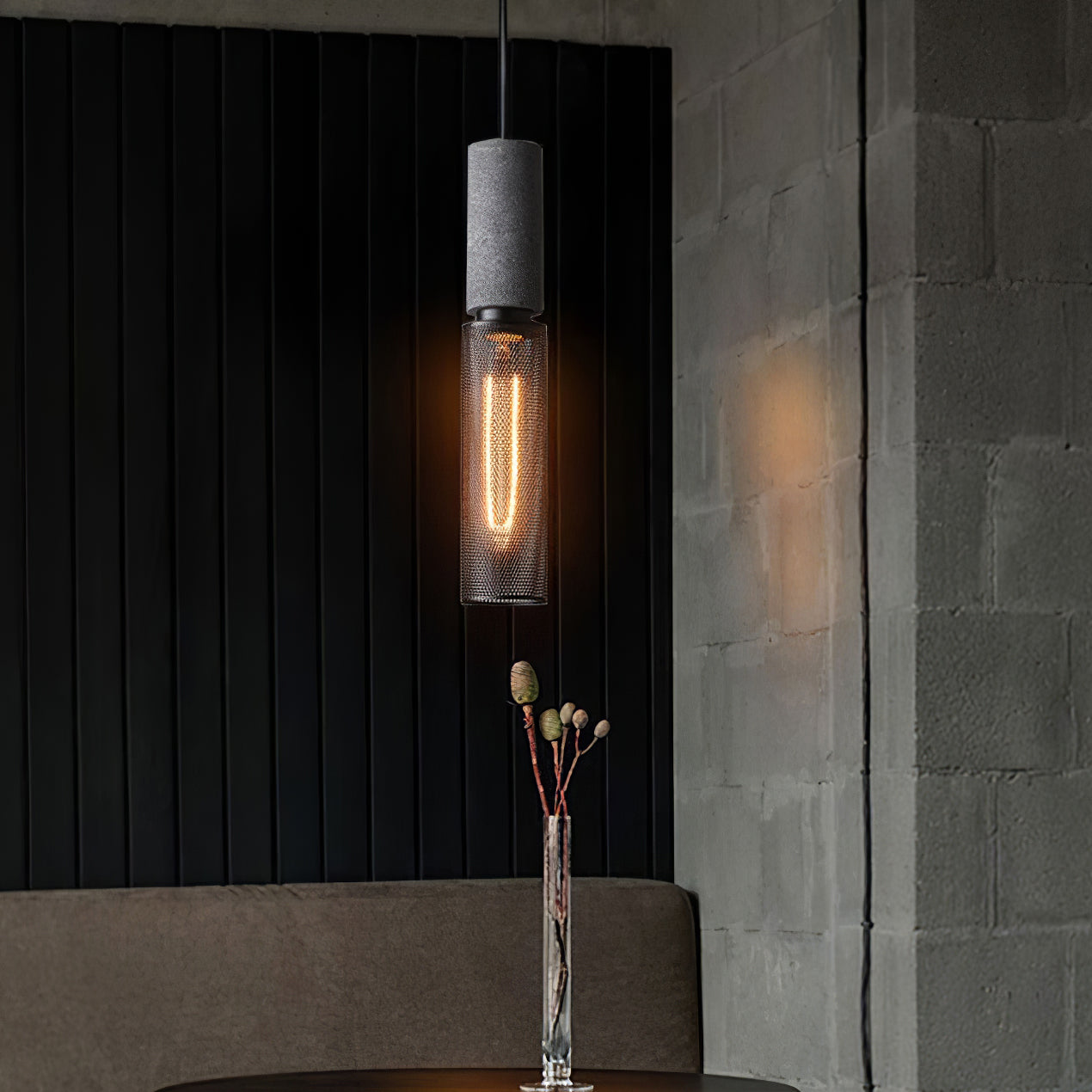 Urban Concrete Industrial Pendant Light