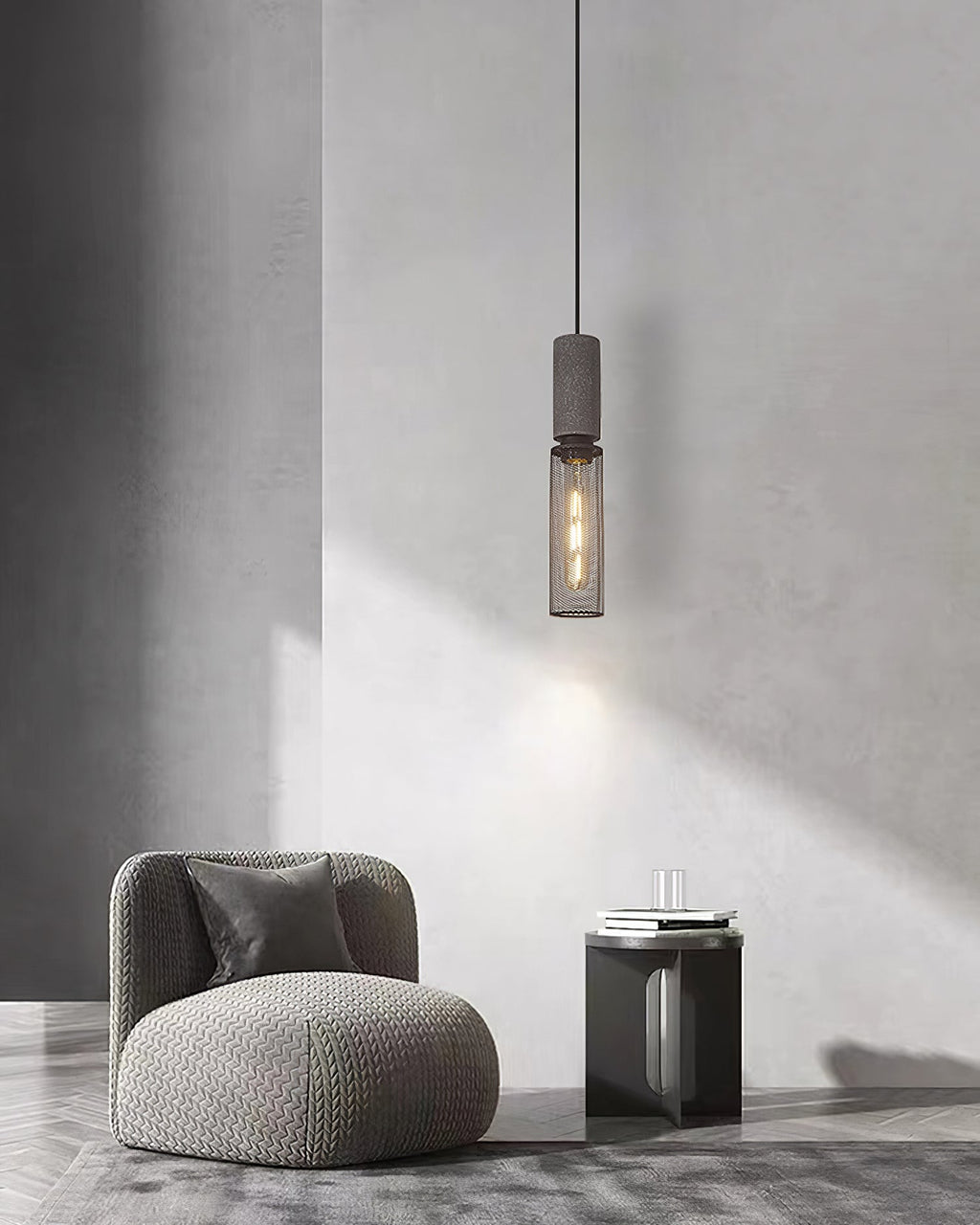 Urban Concrete Industrial Pendant Light