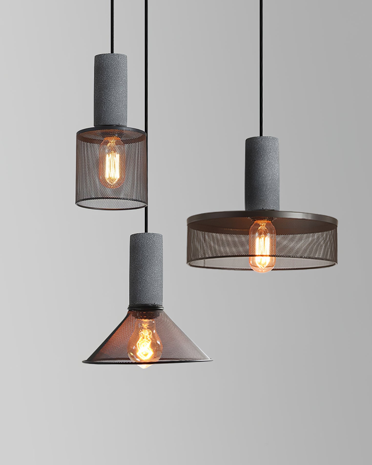 Urban Concrete Industrial Pendant Light