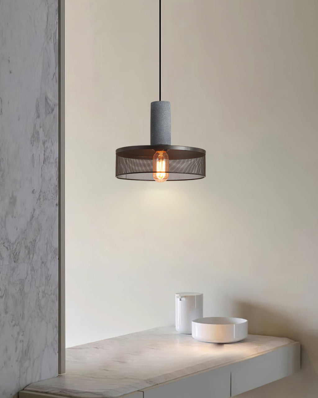 Urban Concrete Industrial Pendant Light