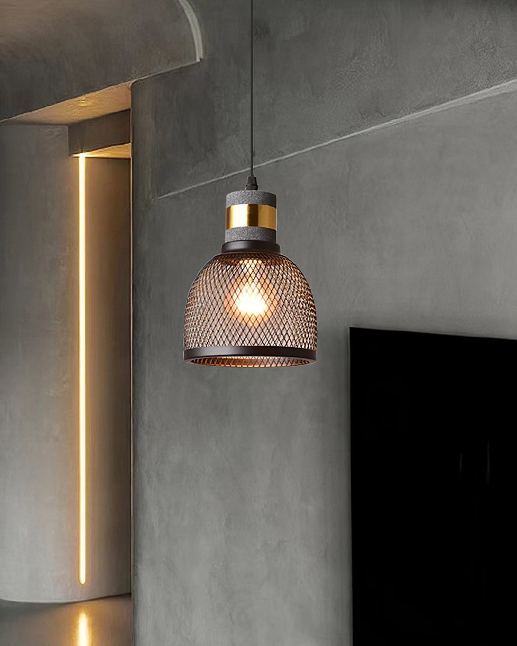 Urban Concrete Industrial Pendant Light