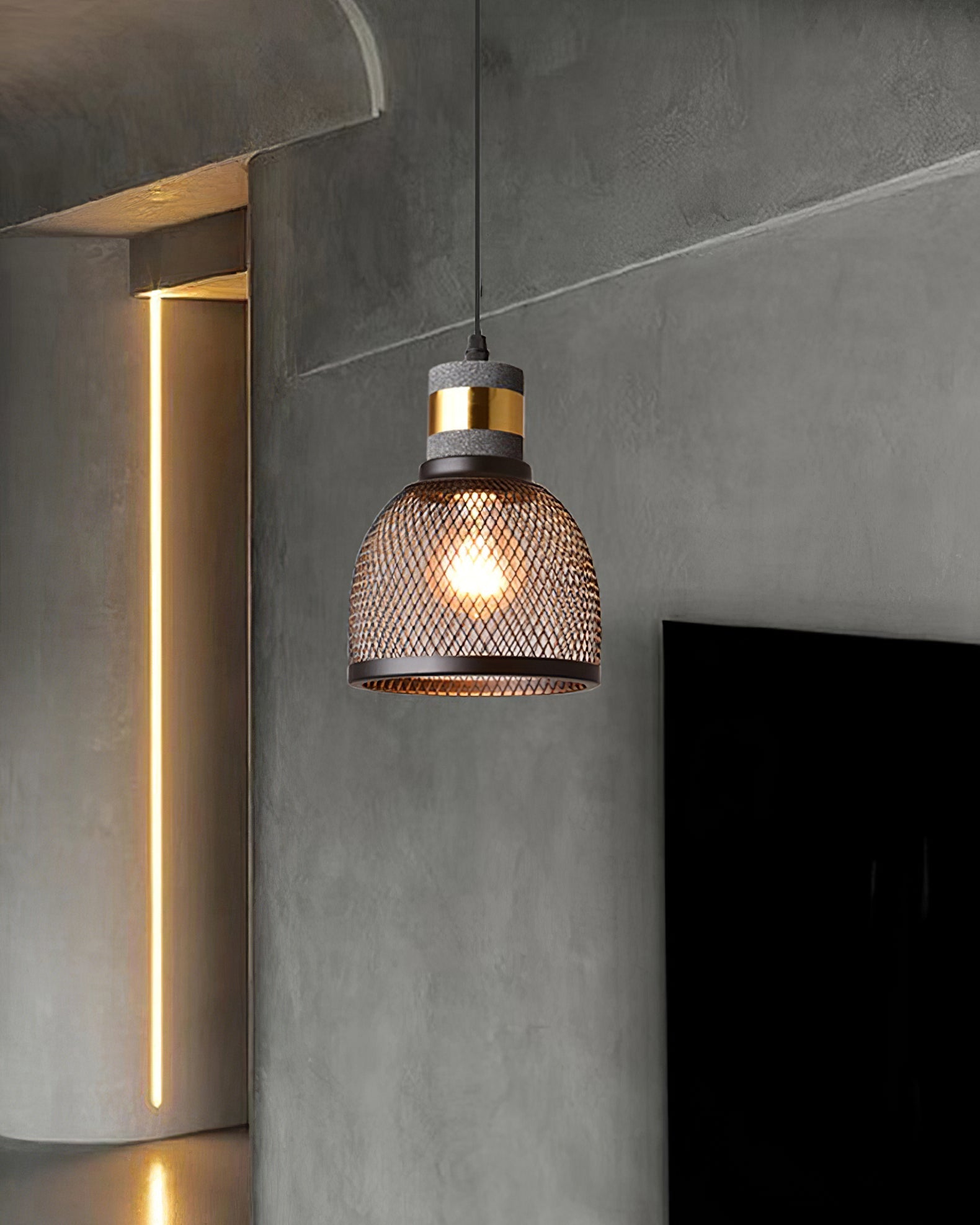 Urban Concrete Industrial Pendant Light