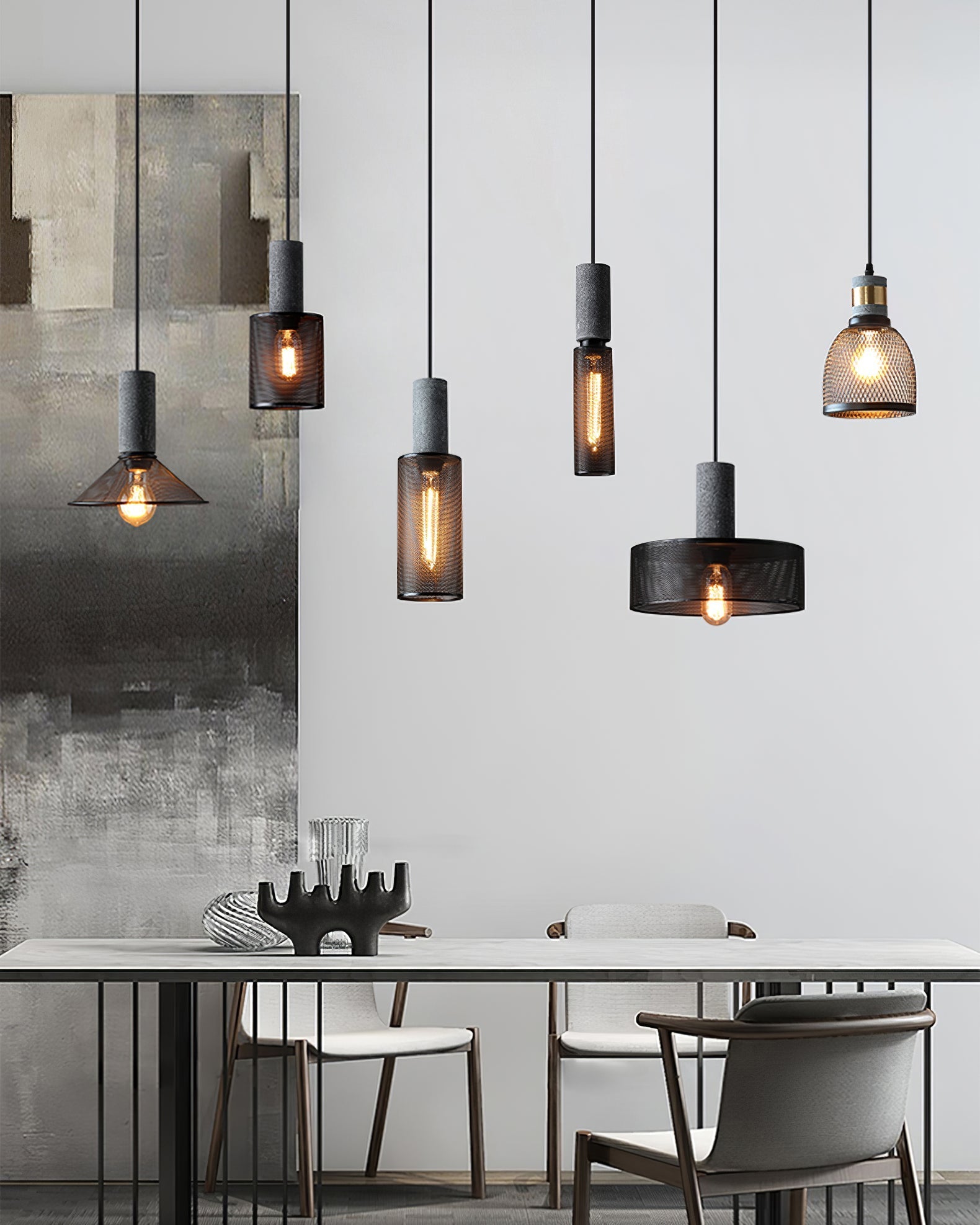 Urban Concrete Industrial Pendant Light