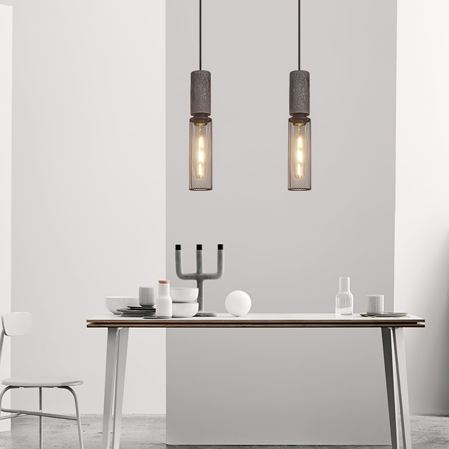 Urban Concrete Industrial Pendant Light