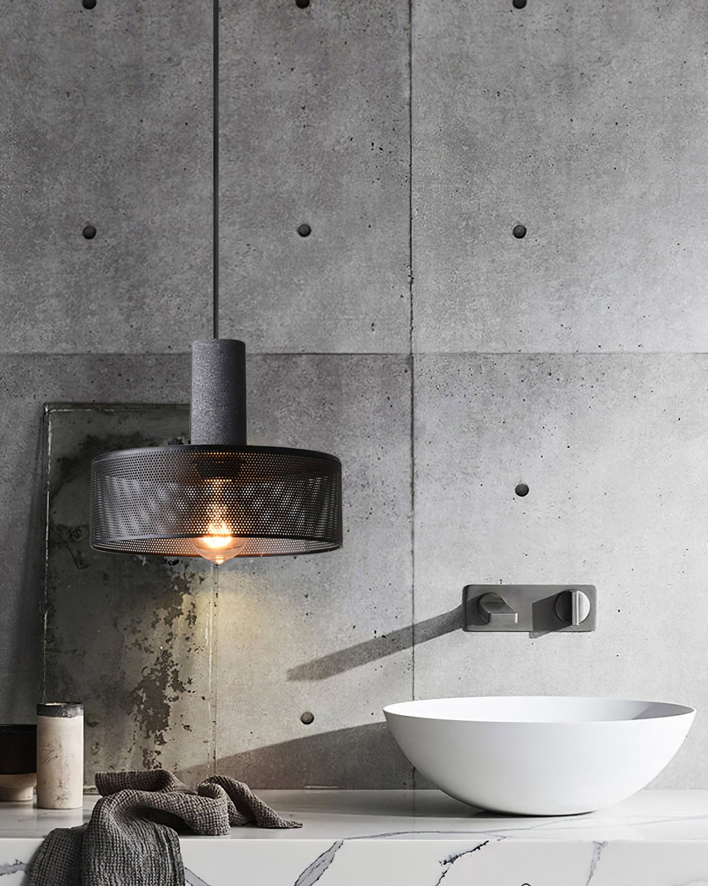 Urban Concrete Industrial Pendant Light