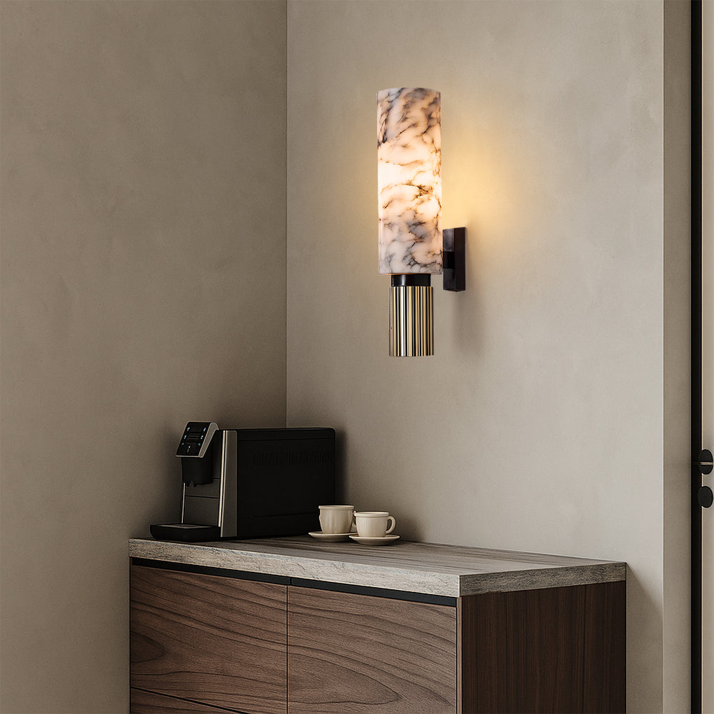 Copper Marble LED Wall Light Modern Interior Lighting