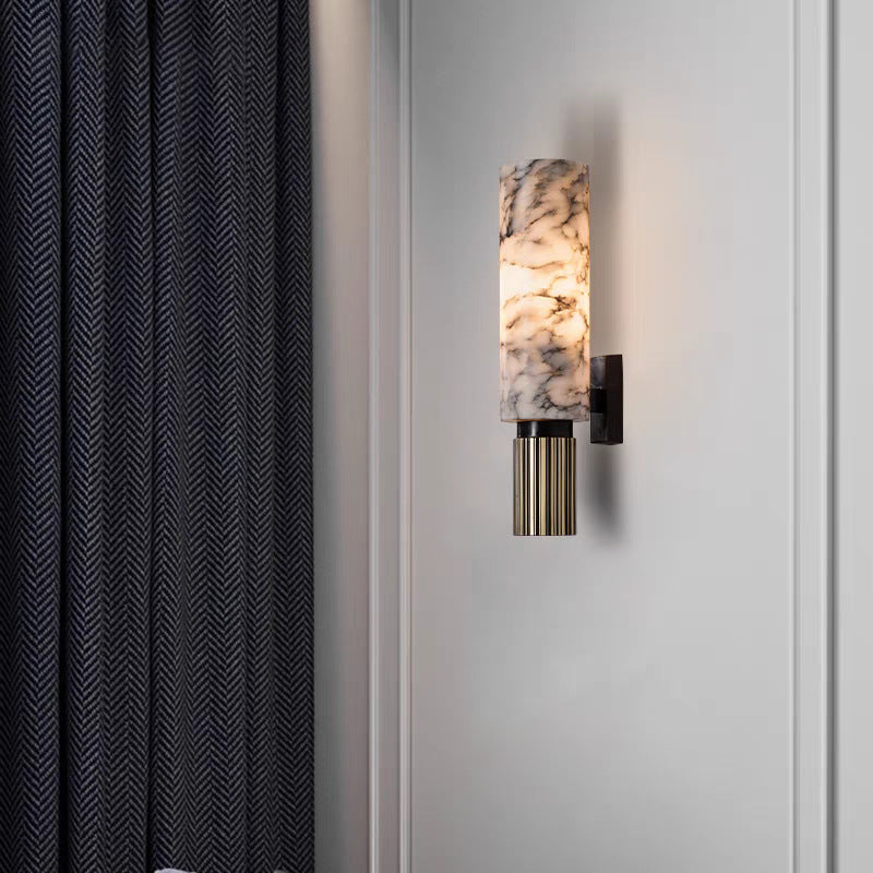 Copper Marble LED Wall Light Modern Interior Lighting