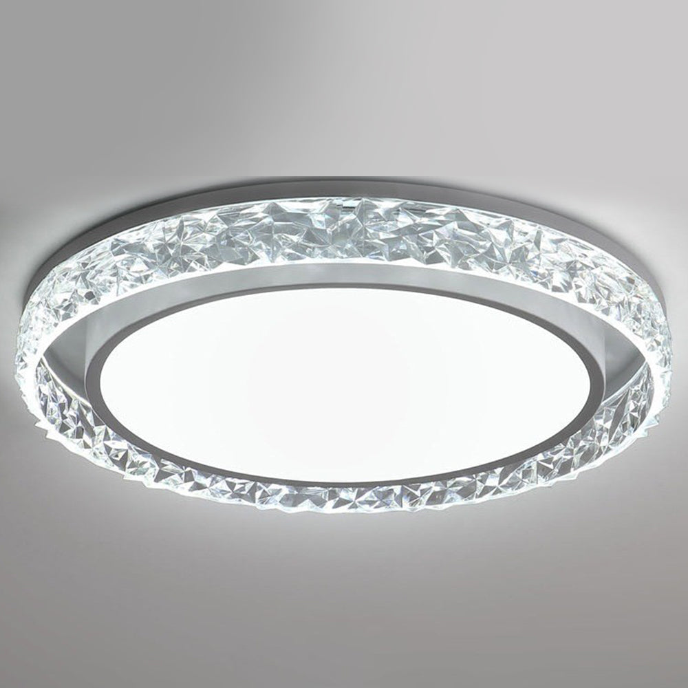 Crystal Halo LED Ceiling Light with Remote Dimming