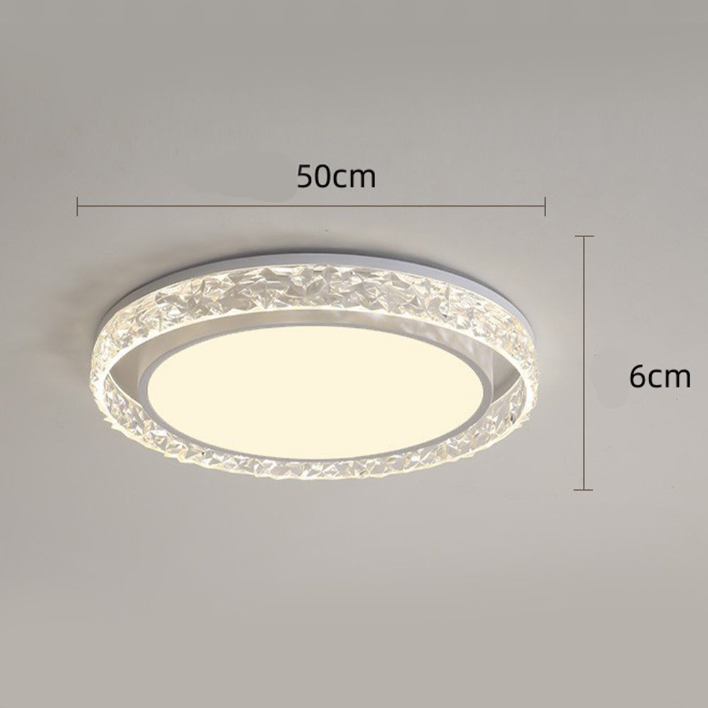 Crystal Halo LED Ceiling Light with Remote Dimming