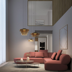 Bauhaus Style Layered Glass Pendant Lamp