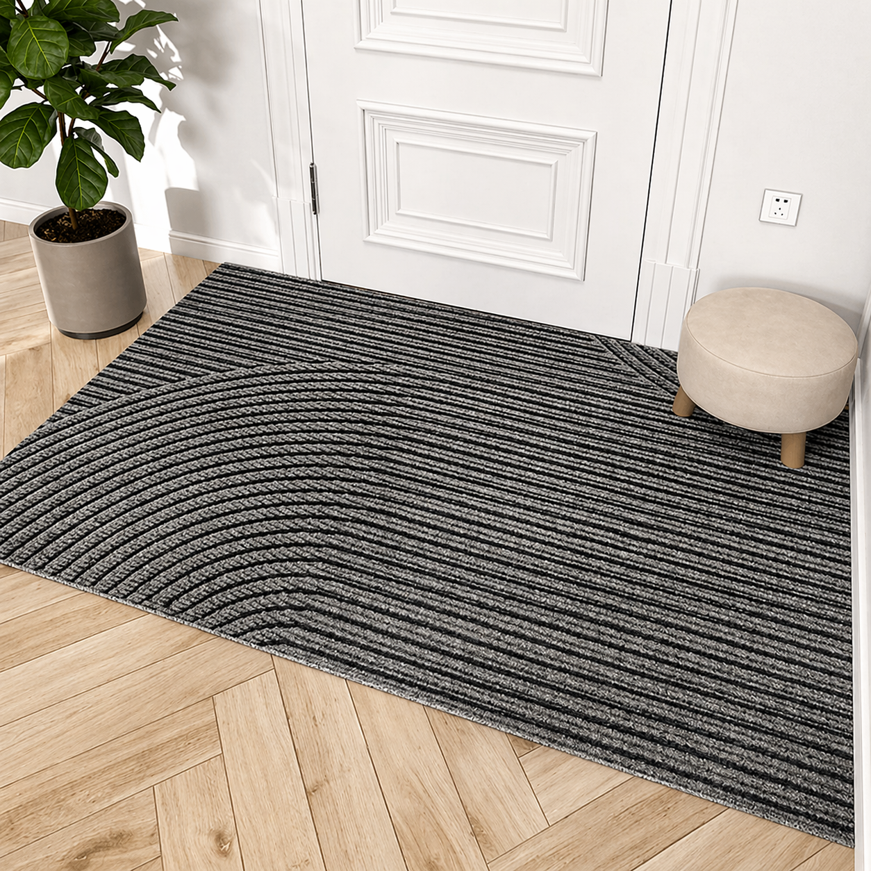 Durable Non-Slip Entrance Mat with Dirt-Resistant Design