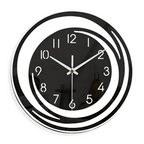 Sorana Black Acrylic Scandinavian Wall Clock
