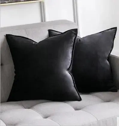 Velvet Cushion Cover with Flanged Edge