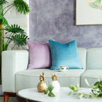 Velvet Cushion Cover with Flanged Edge