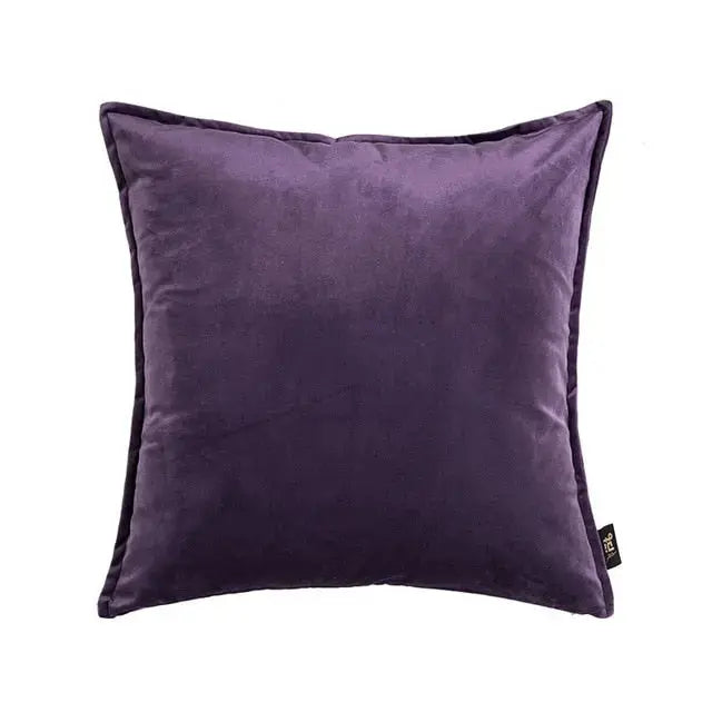 Velvet Cushion Cover with Flanged Edge