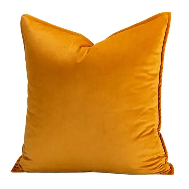 Velvet Cushion Cover with Flanged Edge