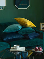 Velvet Cushion Cover with Flanged Edge