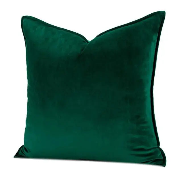 Velvet Cushion Cover with Flanged Edge