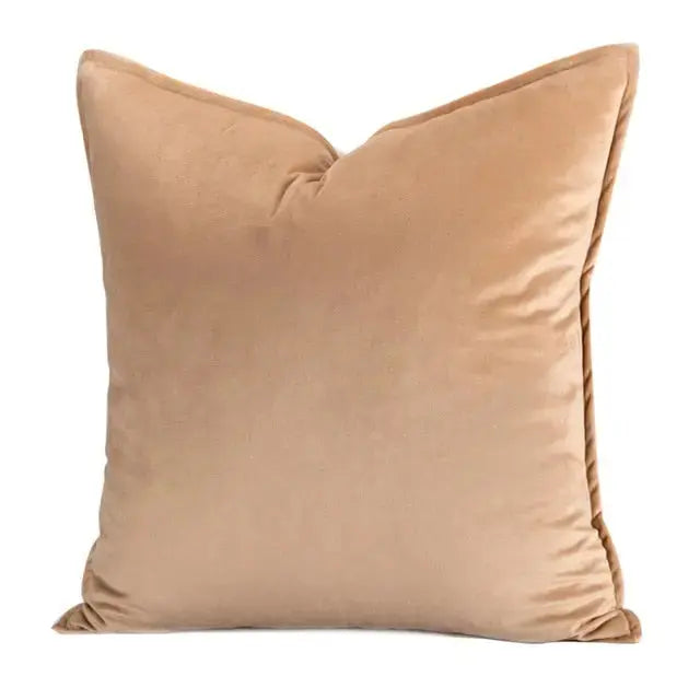 Velvet Cushion Cover with Flanged Edge