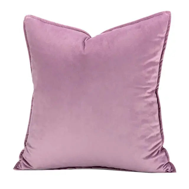 Velvet Cushion Cover with Flanged Edge